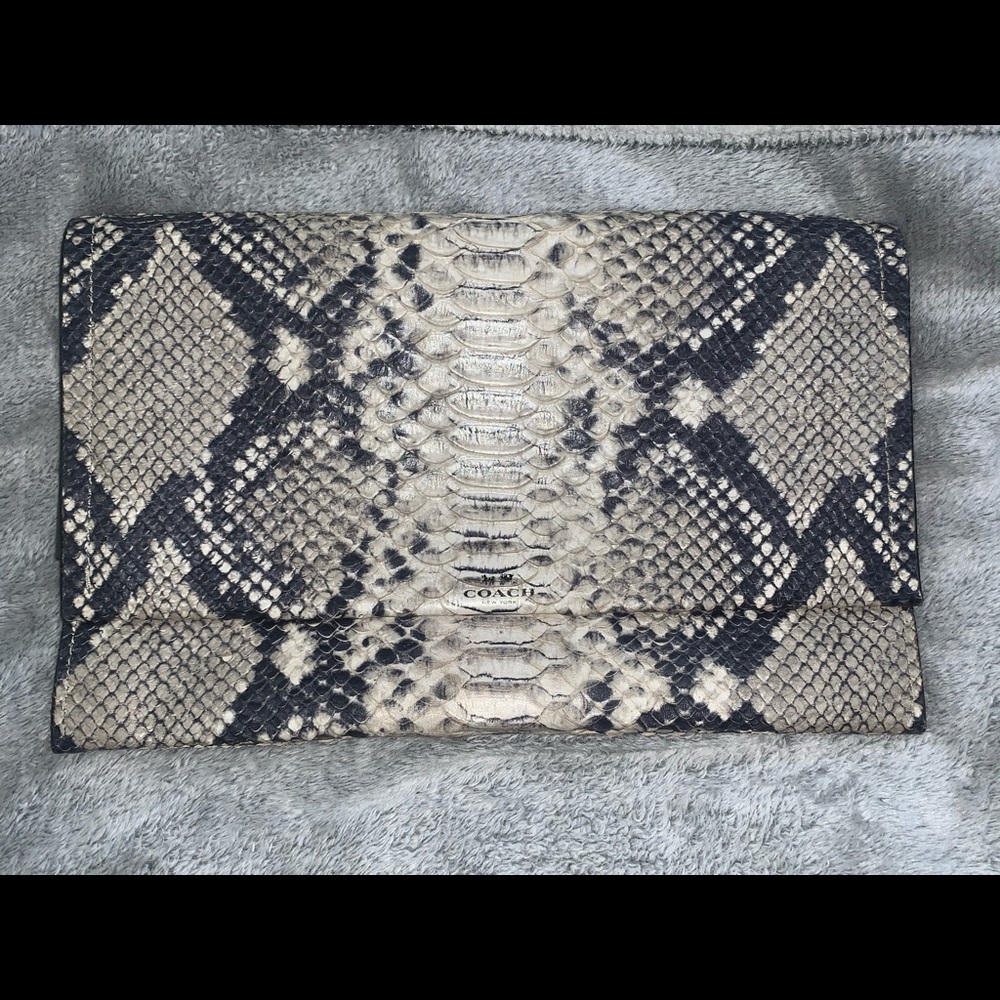 Python Coach Envelope Clutch